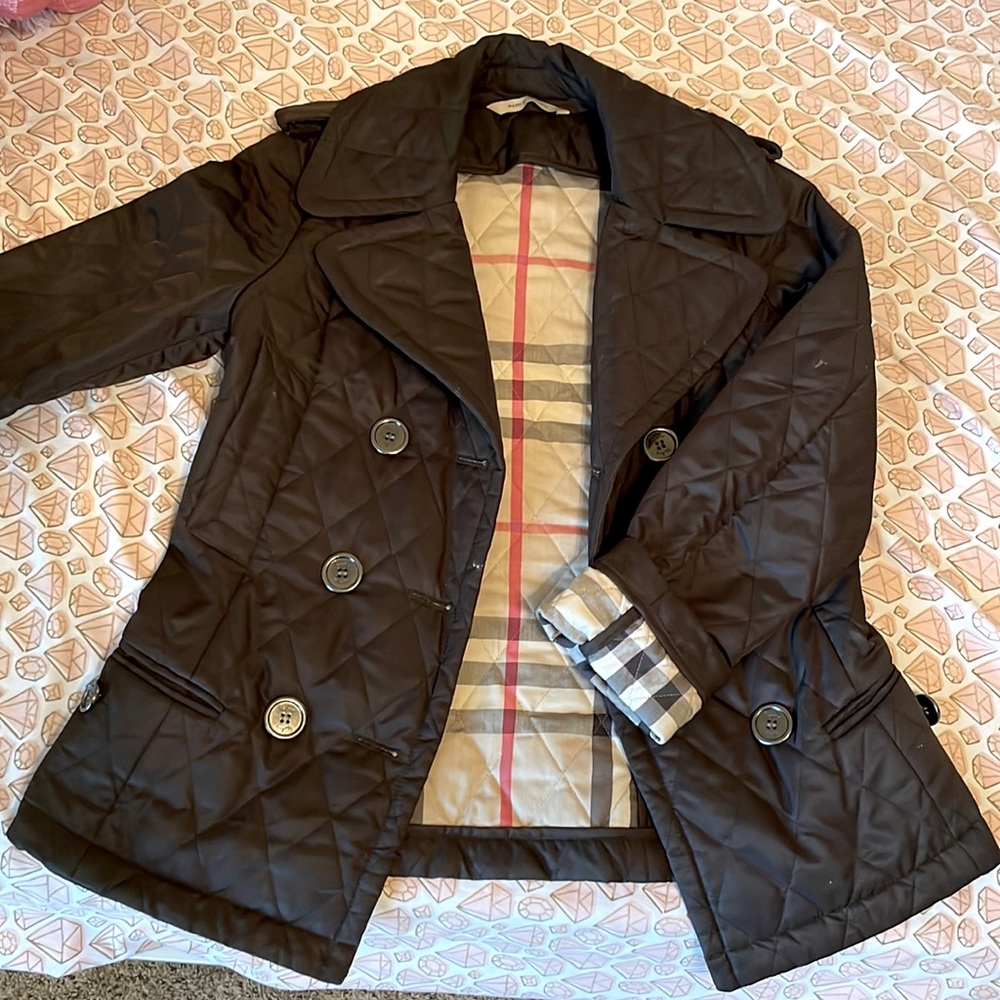 Original Burberry coat. Used but in good condition. Burberry coat size small